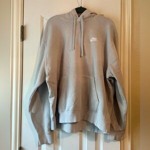 Nike tan/cream hoodie size:L